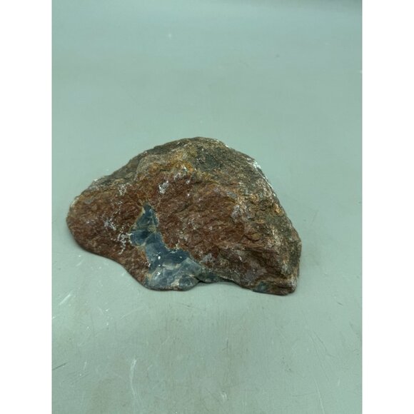 Polished Red Blue Agate Geode Specimen blue 6x4x3" collectable clear brown READ - Picture 12 of 12